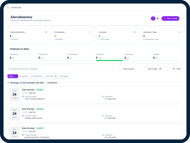 TalkVet Dashboard